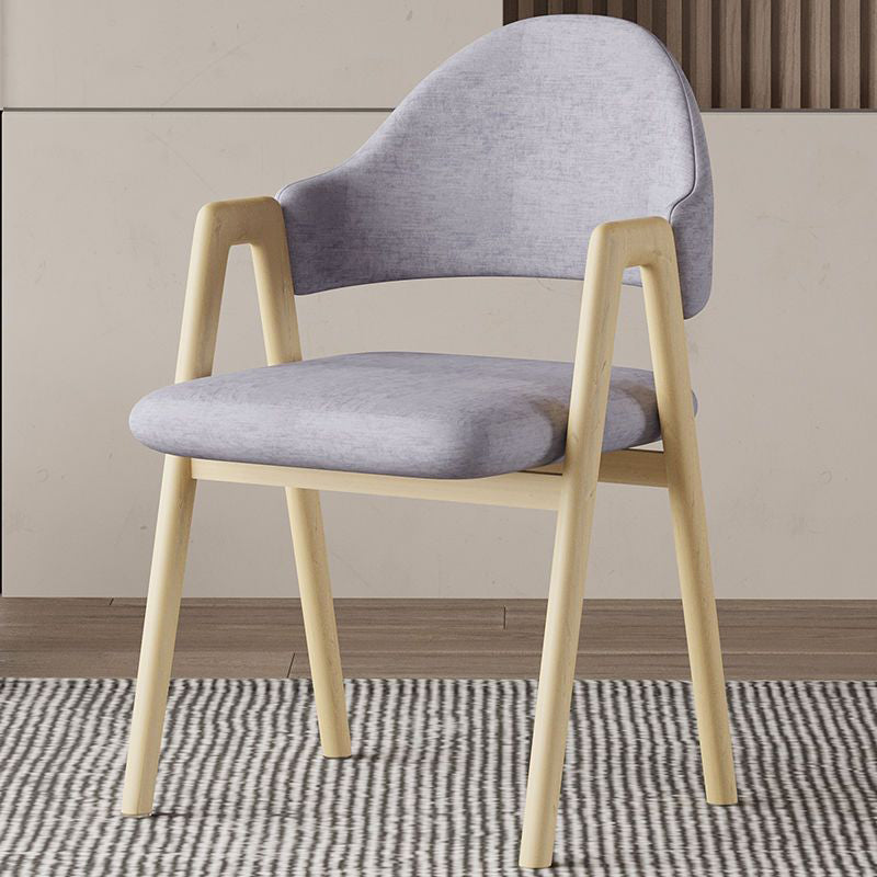 Glam Style Arm Chair 19.3" Wide Open Back Dining Side Chair Set