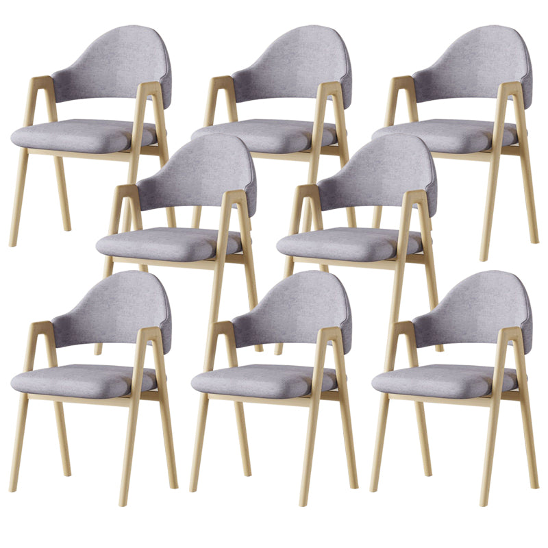 Glam Style Arm Chair 19.3" Wide Open Back Dining Side Chair Set