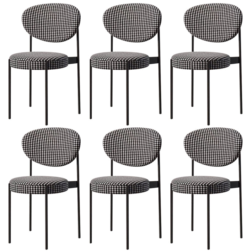 Metal Industrial Style Side Chair 16" Wide Open Back Dining Side Chair