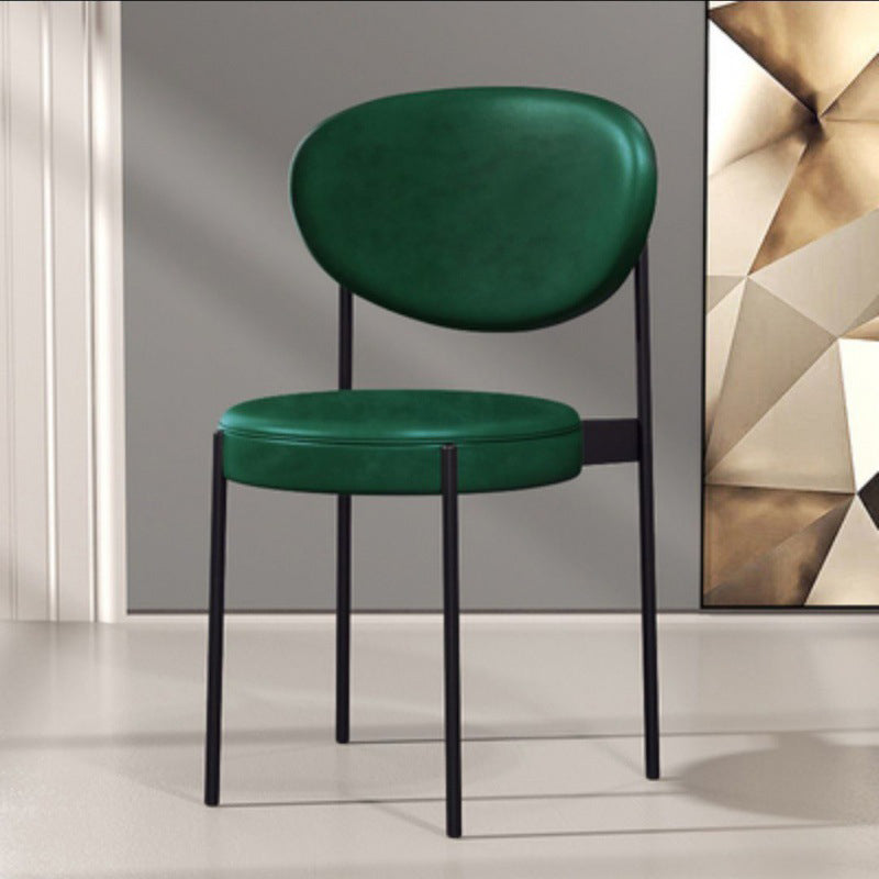 Metal Industrial Style Side Chair 16" Wide Open Back Dining Side Chair