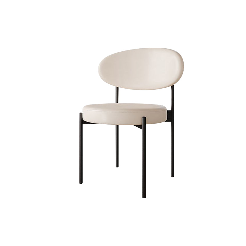 Metal Industrial Style Side Chair 16" Wide Open Back Dining Side Chair