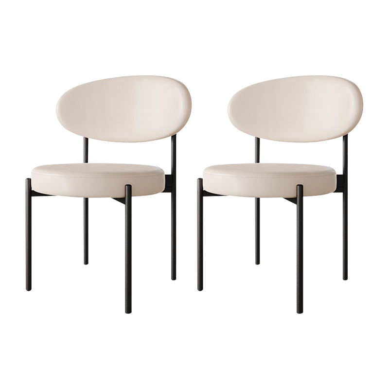 Metal Industrial Style Side Chair 16" Wide Open Back Dining Side Chair