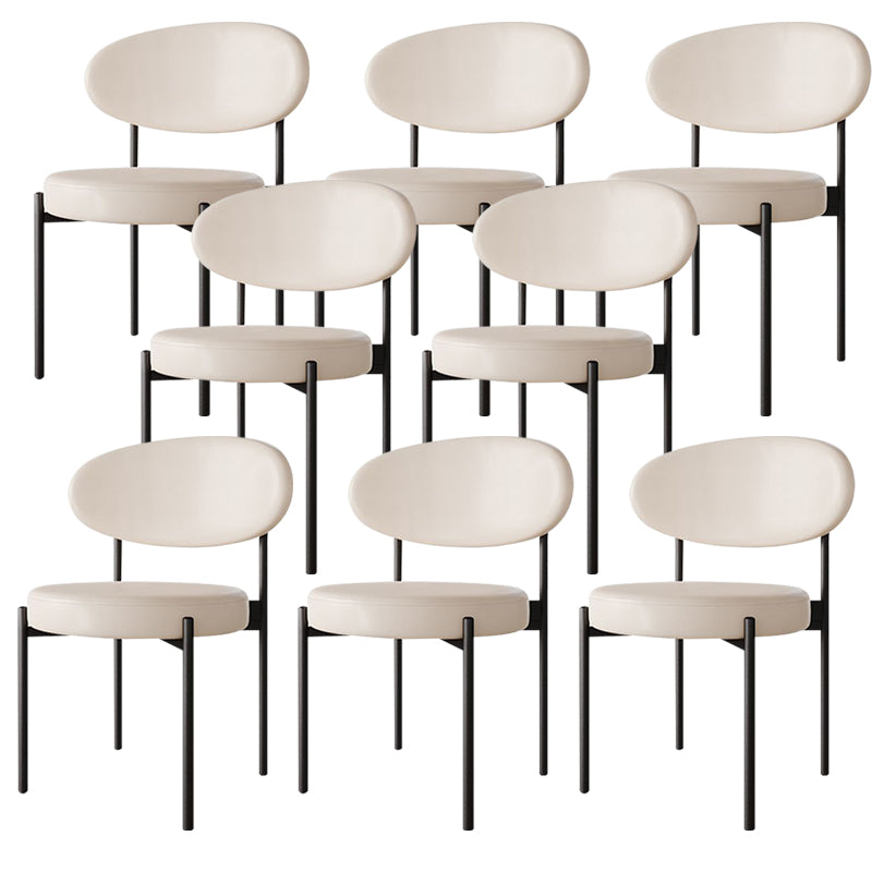 Metal Industrial Style Side Chair 16" Wide Open Back Dining Side Chair