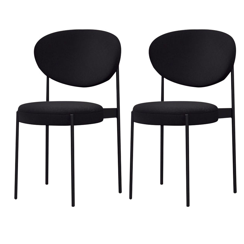 Metal Industrial Style Side Chair 16" Wide Open Back Dining Side Chair