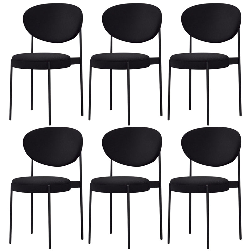 Metal Industrial Style Side Chair 16" Wide Open Back Dining Side Chair