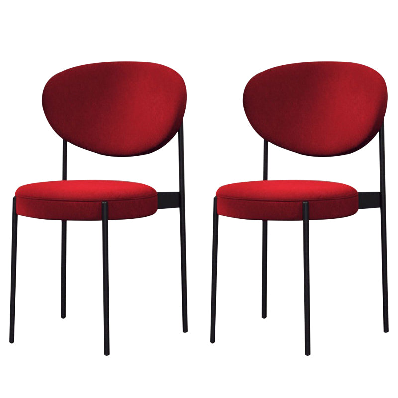 Metal Industrial Style Side Chair 16" Wide Open Back Dining Side Chair