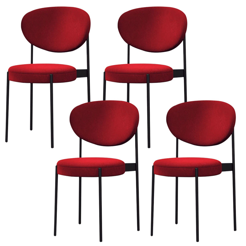 Metal Industrial Style Side Chair 16" Wide Open Back Dining Side Chair