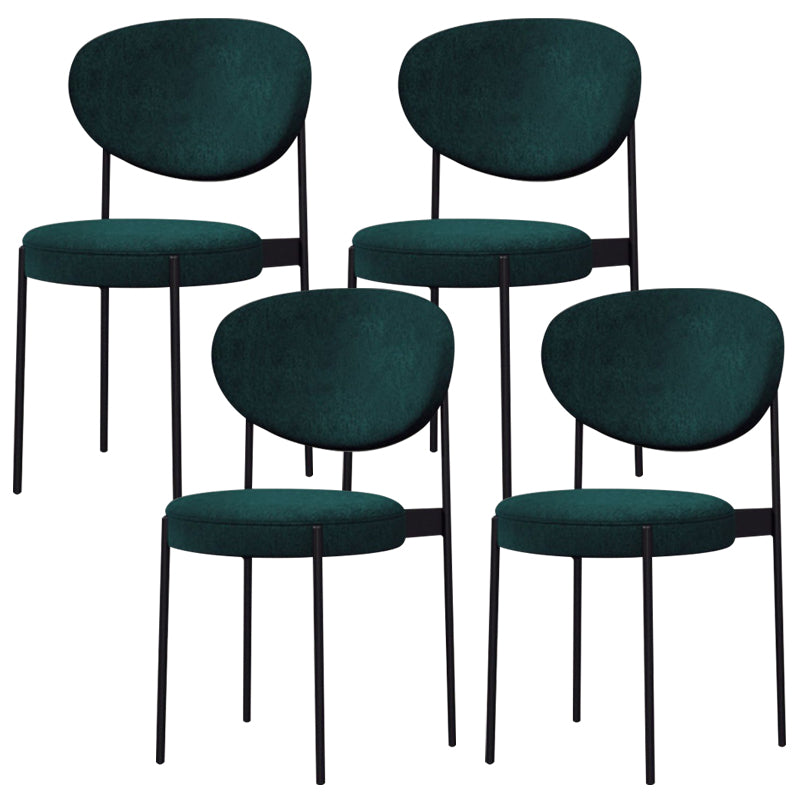 Metal Industrial Style Side Chair 16" Wide Open Back Dining Side Chair