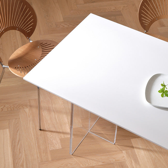 Medieval Modern Stone Dining Table Double Pedestal Table for Kitchen