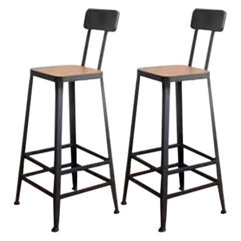 Modern Wooden 1/2/3 Pieces Bar Table Set Rectangle Bar Table with Metal Legs