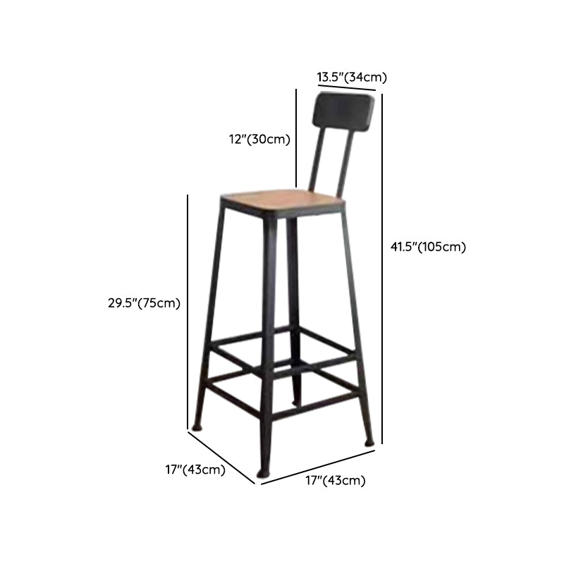 Modern Wooden 1/2/3 Pieces Bar Table Set Rectangle Bar Table with Metal Legs