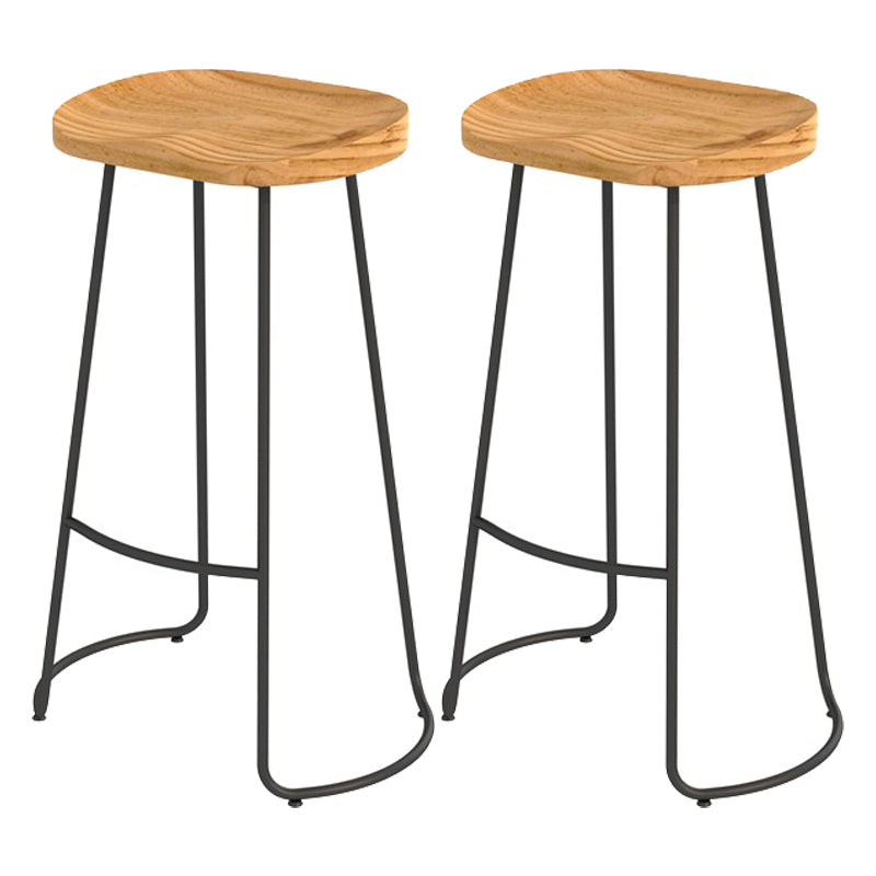 Modern Wooden 1/2/4 Pieces Bar Table Set Rectangle Bar Table with Metal Legs