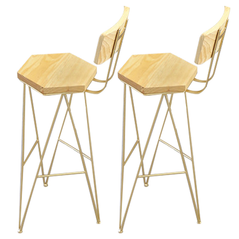 Modern Pub Table Set 1/2/3/5 Pieces Wood Bar Table with Metal Stools