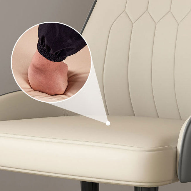 Faux Leather Dining Chair Parsons Home Dining Arm Side Chair