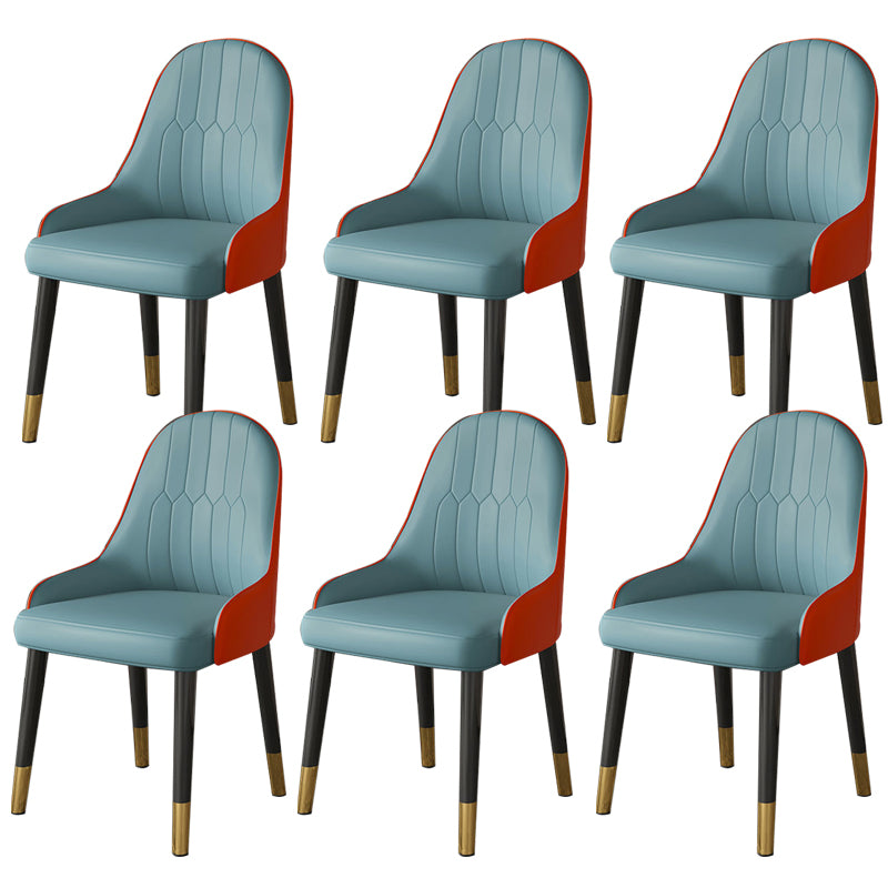 Faux Leather Dining Chair Parsons Home Dining Arm Side Chair