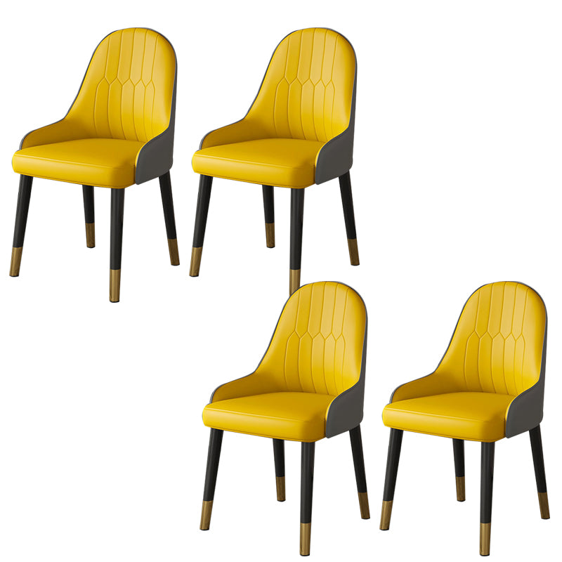 Faux Leather Dining Chair Parsons Home Dining Arm Side Chair