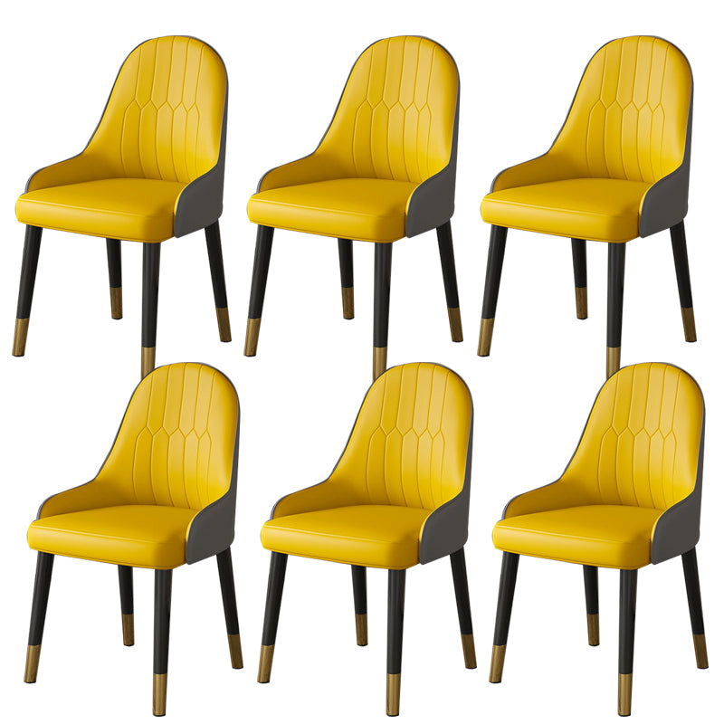 Faux Leather Dining Chair Parsons Home Dining Arm Side Chair