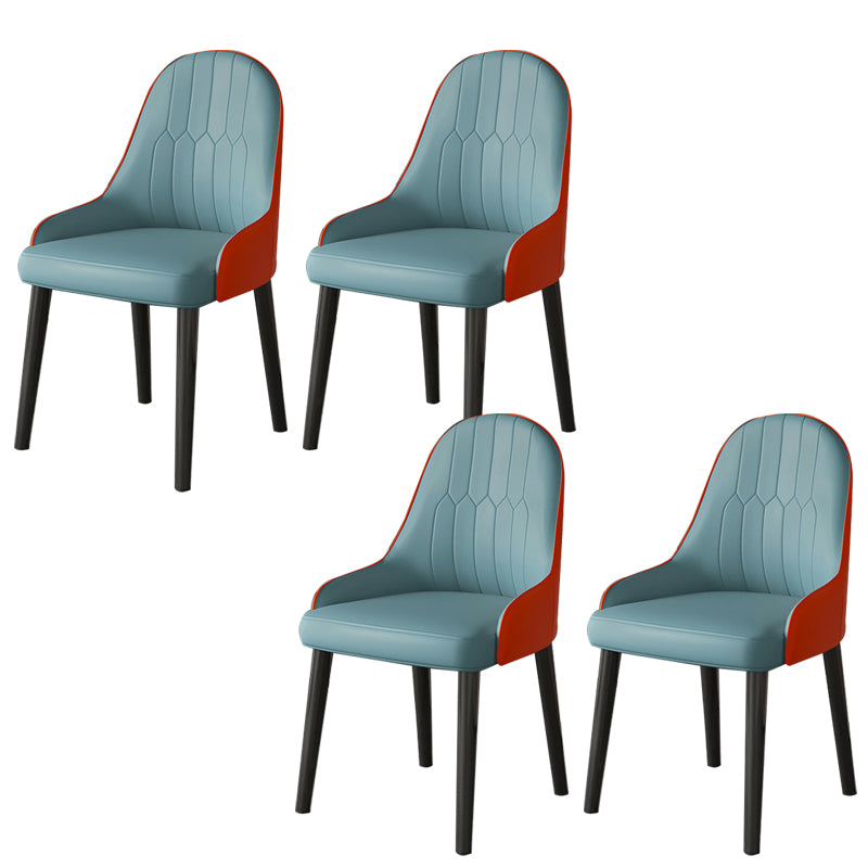 Faux Leather Dining Chair Parsons Home Dining Arm Side Chair