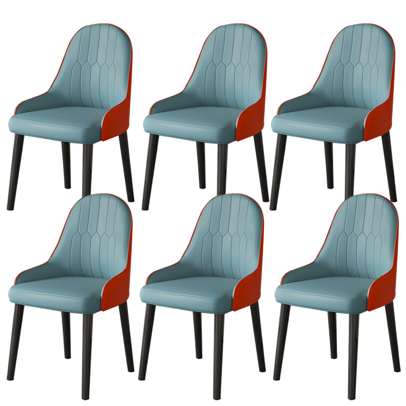 Faux Leather Dining Chair Parsons Home Dining Arm Side Chair