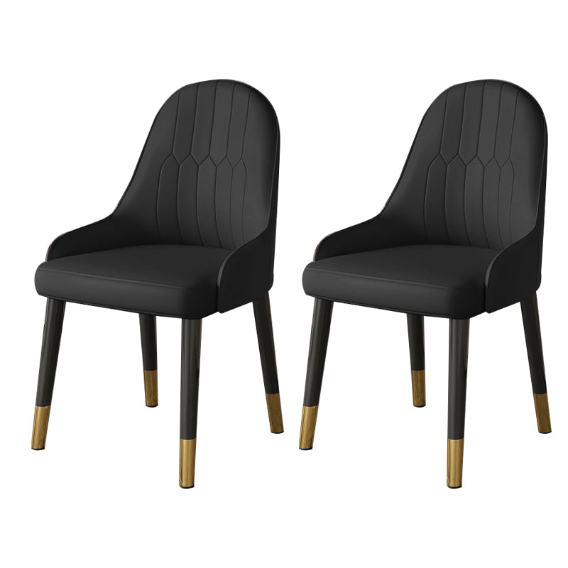 Faux Leather Dining Chair Parsons Home Dining Arm Side Chair