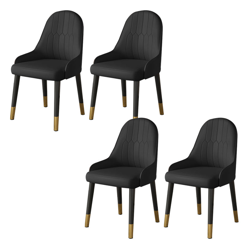 Faux Leather Dining Chair Parsons Home Dining Arm Side Chair