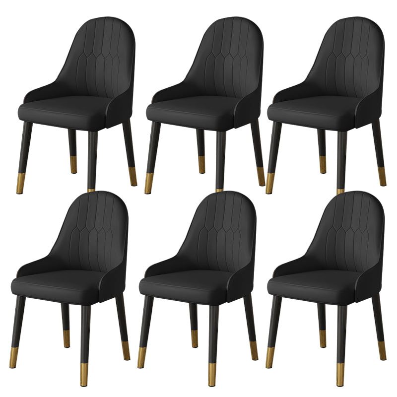 Faux Leather Dining Chair Parsons Home Dining Arm Side Chair