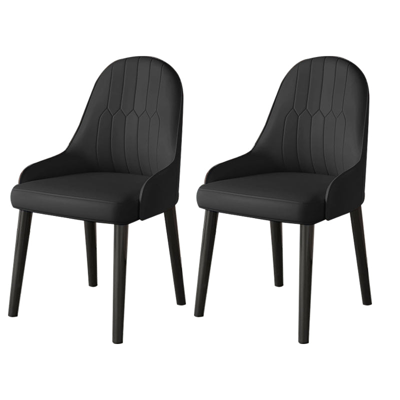 Faux Leather Dining Chair Parsons Home Dining Arm Side Chair