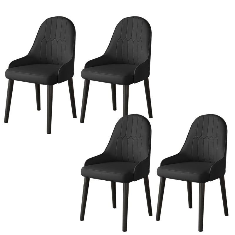 Faux Leather Dining Chair Parsons Home Dining Arm Side Chair