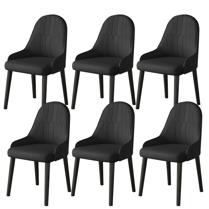 Faux Leather Dining Chair Parsons Home Dining Arm Side Chair