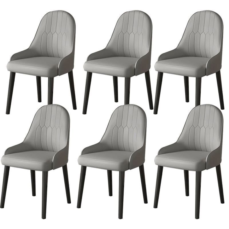 Faux Leather Dining Chair Parsons Home Dining Arm Side Chair