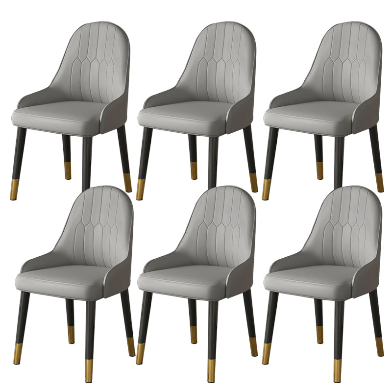 Faux Leather Dining Chair Parsons Home Dining Arm Side Chair