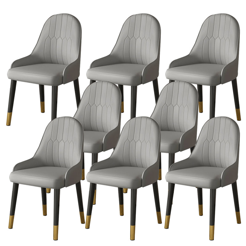 Faux Leather Dining Chair Parsons Home Dining Arm Side Chair