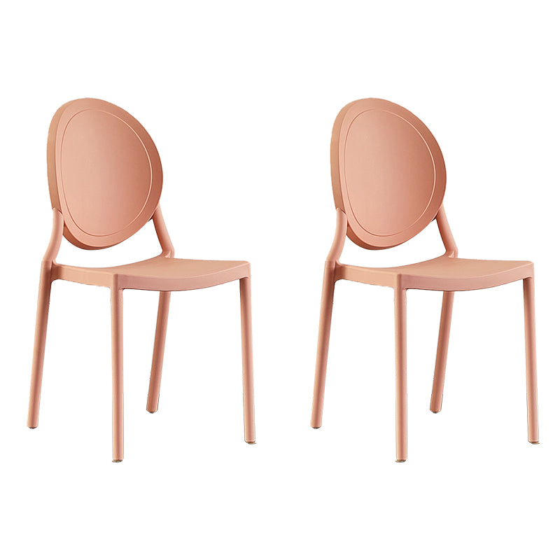 Plastic Modern Chair 16.1" Wide King Louis Back Side Chair Set