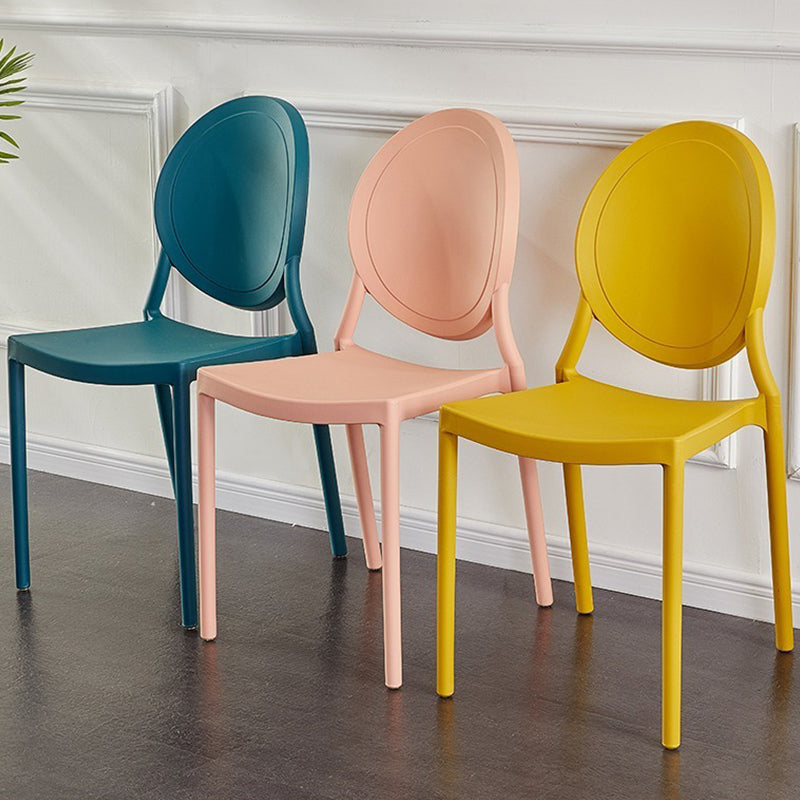 Plastic Modern Chair 16.1" Wide King Louis Back Side Chair Set
