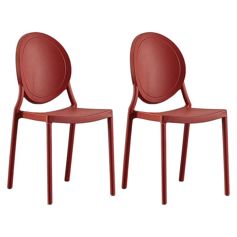Plastic Modern Chair 16.1" Wide King Louis Back Side Chair Set