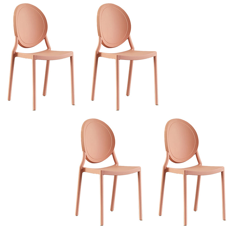 Plastic Modern Chair 16.1" Wide King Louis Back Side Chair Set