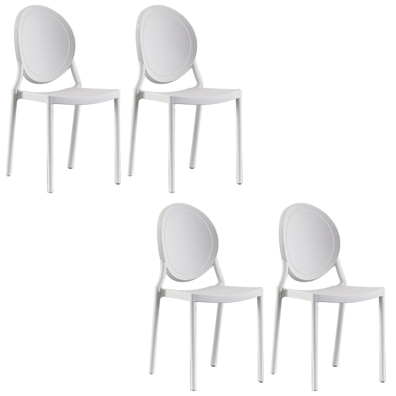 Plastic Modern Chair 16.1" Wide King Louis Back Side Chair Set