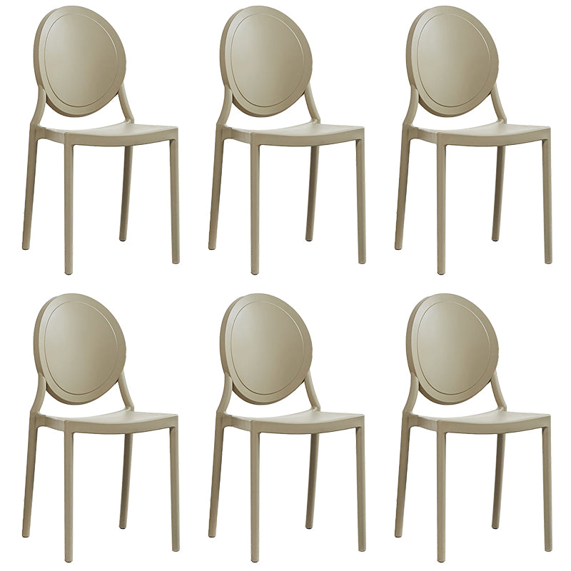 Plastic Modern Chair 16.1" Wide King Louis Back Side Chair Set