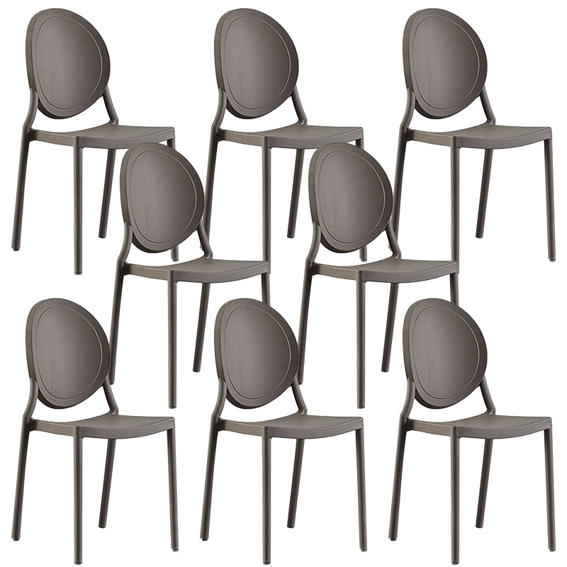 Plastic Modern Chair 16.1" Wide King Louis Back Side Chair Set