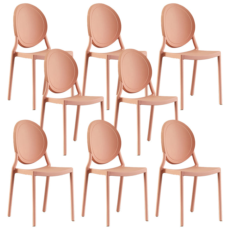 Plastic Modern Chair 16.1" Wide King Louis Back Side Chair Set