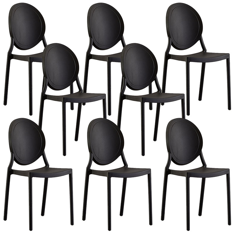 Plastic Modern Chair 16.1" Wide King Louis Back Side Chair Set