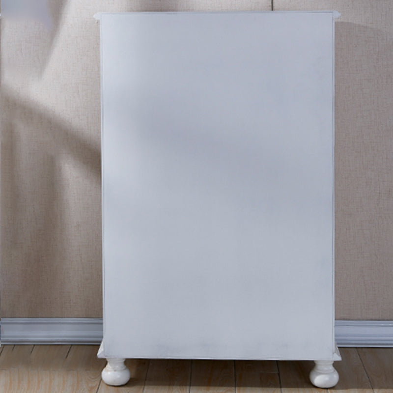 18.72-inch Width Traditional Storage Chest Solid Wood Dresser with 6 Drawers