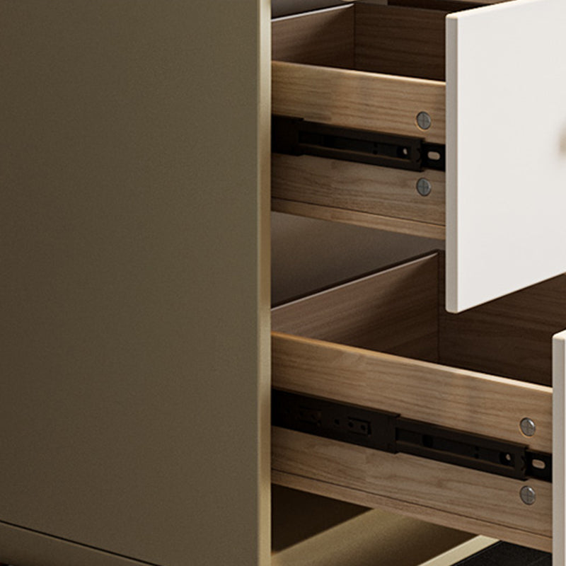 Classic Glam Horizontal Double Dresser Rubber Wood Storage Chest Dresser for Bedroom