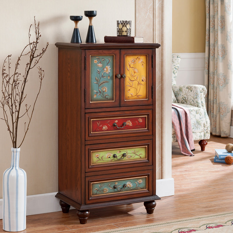15.6-inch Width Solid Wood Storage Chest Traditional Dresser