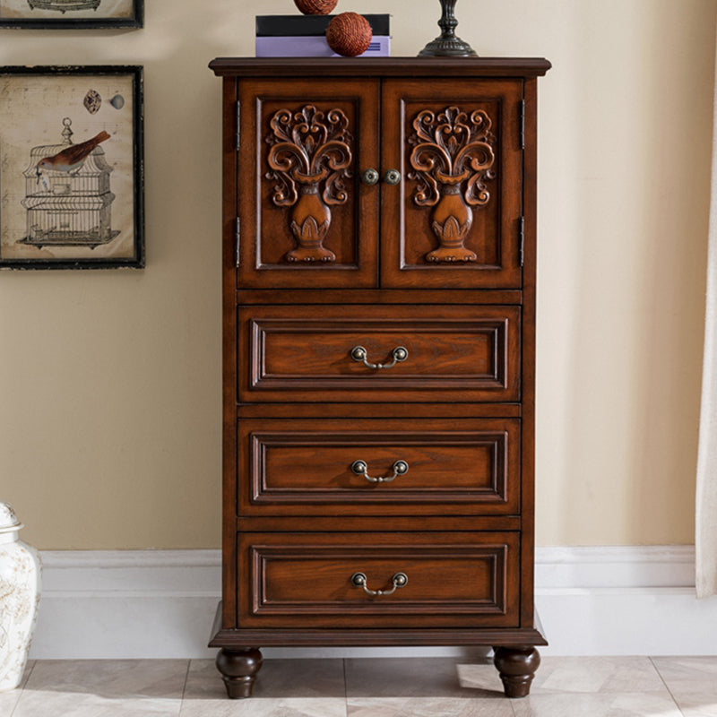 15.6-inch Width Solid Wood Storage Chest Traditional Dresser