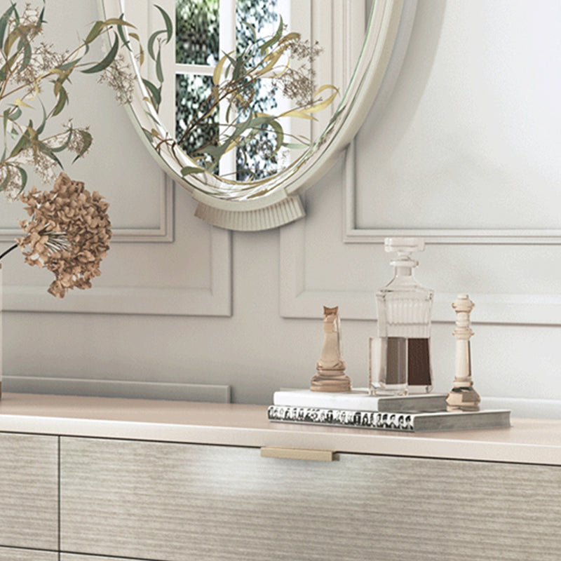 Ultra-Modern Double Dresser Horizontal Birch Storage Chest Dresser for Bedroom