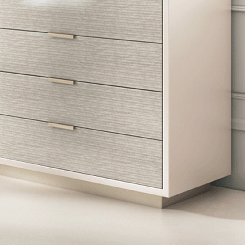 Ultra-Modern Double Dresser Horizontal Birch Storage Chest Dresser for Bedroom