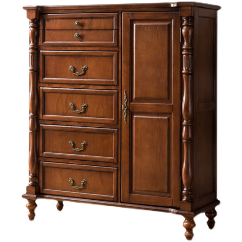 Mid-Century Modern Cabinet/Chest with Drawers and Legs in Solid Wood