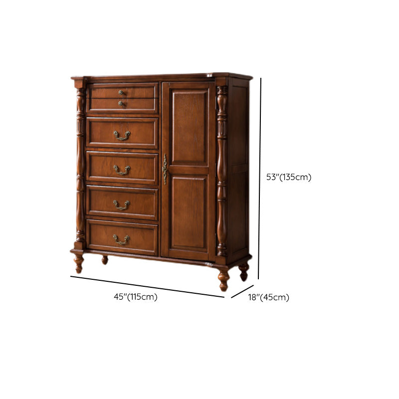 Mid-Century Modern Cabinet/Chest with Drawers and Legs in Solid Wood