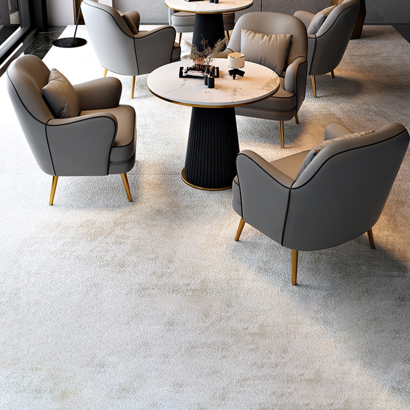Contemporary Pillow Back Chair Recessed Arms Pillow Back ArmChair